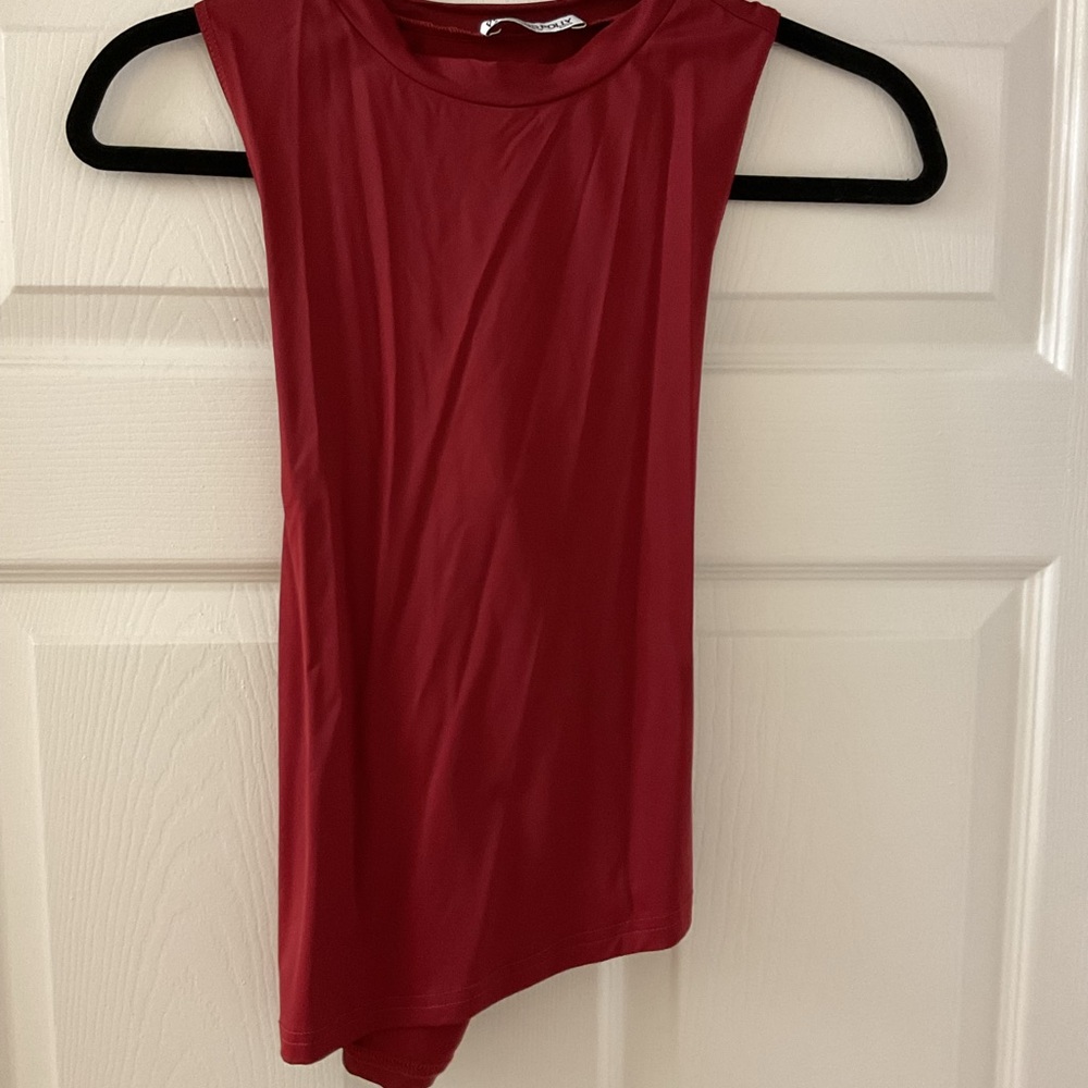 Princess Polly Red Sleeveless Bodysuit